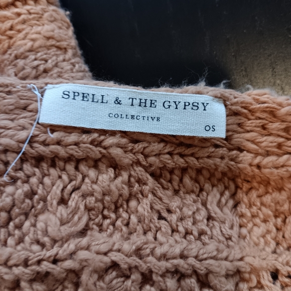 Spell Yellowstone Knit Scarf in Caramel - Picture 5 of 5